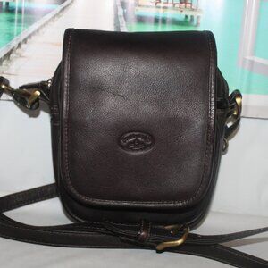 New $189 Boulder Ridge Full Grain Leather Rmvble Strap Belt Bag Crossbody Purse